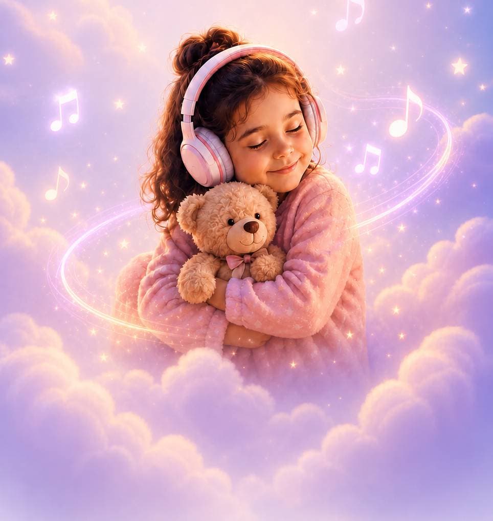 Child hugging teddy bear