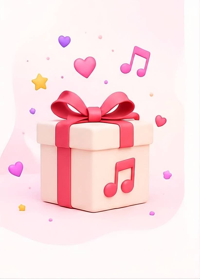Gift box with music